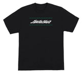 Santa Cruz Wired Flame Dot Crackle Black Heavyweight S/s Shirt