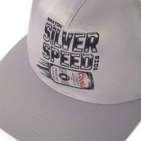 Brixton X Coors Light Silver Speed Silver MP Snapback Hat
