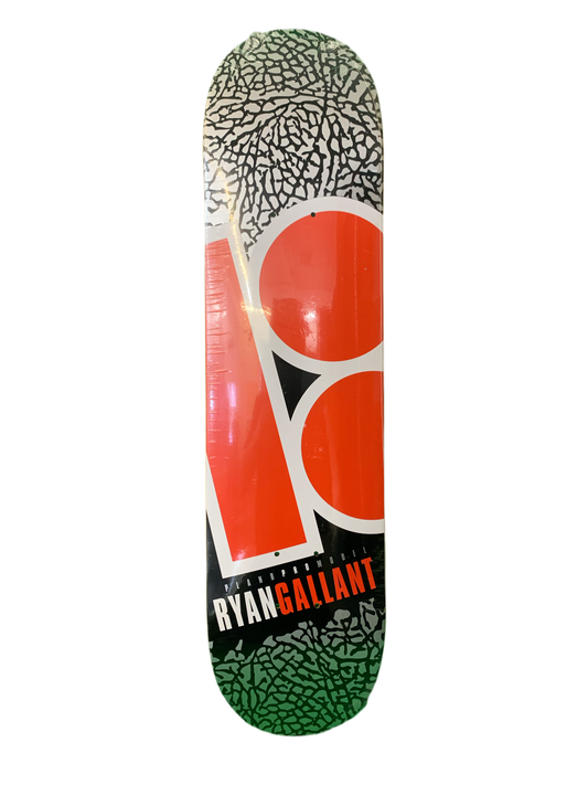 Plan B 2011 Ryan Gallant Pro Model Elephant Print 7.6" Classic Skateboard Deck