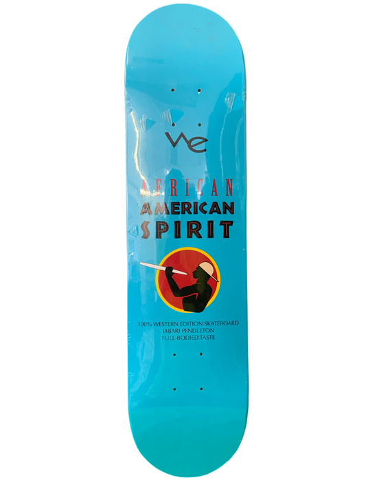 Western Edition Jabari Pendleton Blue American Spirit Blue 7.75" Classic Skateboard Deck