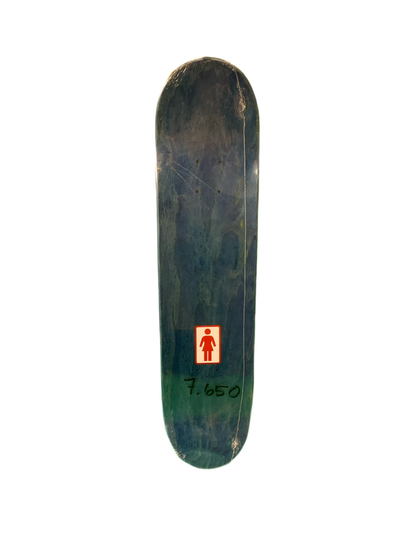 Girl OG Logo Blue/White 7.6" Classic Skateboard Deck
