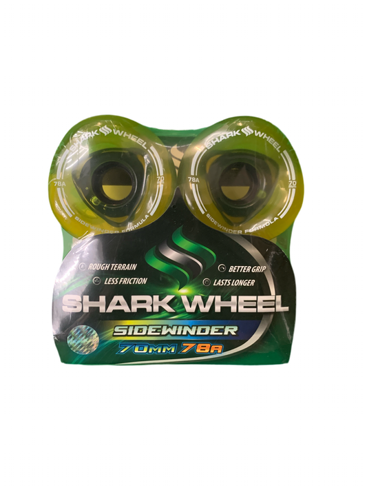 Shark Wheel Sidewinder Clear Amber 78a 70mm Cruiser Wheels