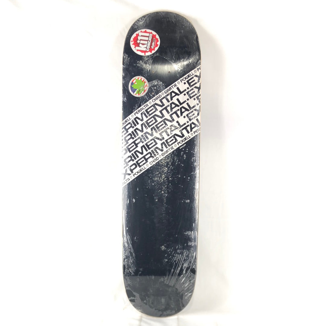 Powell Chad Bartie Experimental Ki11 Black/White Size 8.125" Vintage NOS Deck