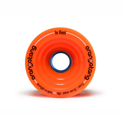 Orangatang In Heat Orange 75mm 80a Longboard Wheels