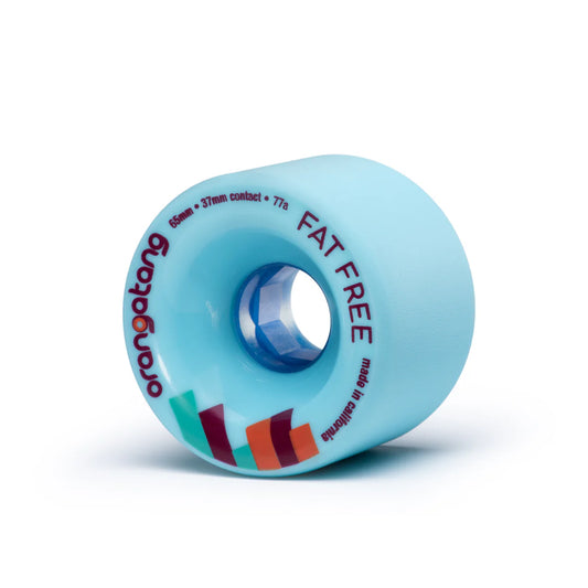 Orangatang Fat Free Blue 65mm 77a Longboard Wheels
