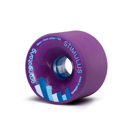 Orangatang Stimulus Purple 70mm 83a Longboard Wheels