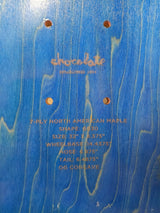 Chocolate Stevie Perez Blank Yellow Black Blue Raised Slick Font Size 8.375 Skateboard Deck