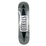 Stereo Arrows Grey Black White Size 8.000 Vintage NOS Deck