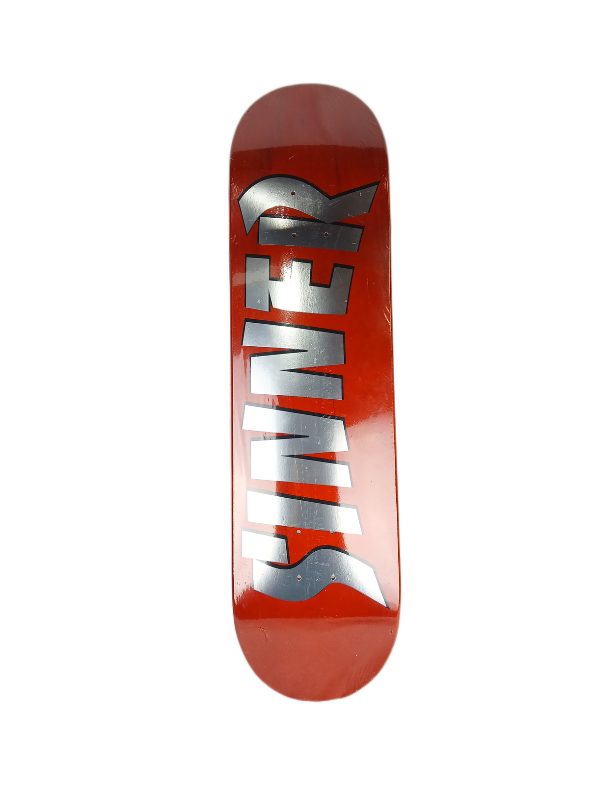 Dance Sinner Carbon Fiber Red Woodgrain Metallic Silver Black Size 8.125" Vintage NOS Deck