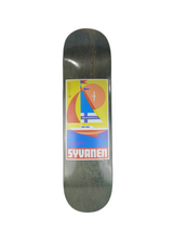 Habitat Marius Syvanen Autographed Sailboat Graphic Natural Grey Multi Size 8.01" Vintage NOS Deck