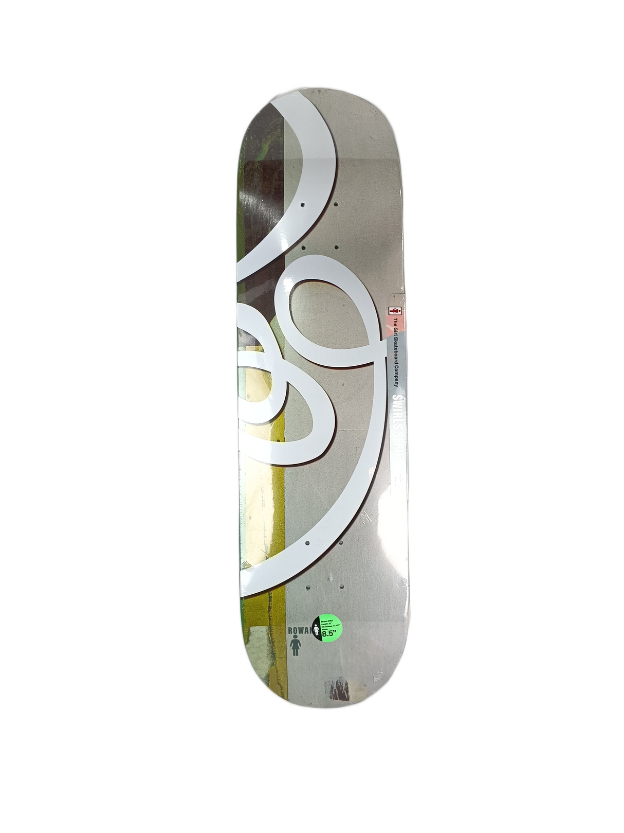 Girl Rowan Davis Swirl Series Andy Jenkins 30 Years Raised Embossed Graphic Size 8.5" Vintage NOS Deck
