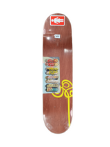 Girl Griffin Gass Swirl Series Andy Jenkins 30 Years Raised Embossed Graphic Multi Yellow Size 8.5" Vintage NOS Deck