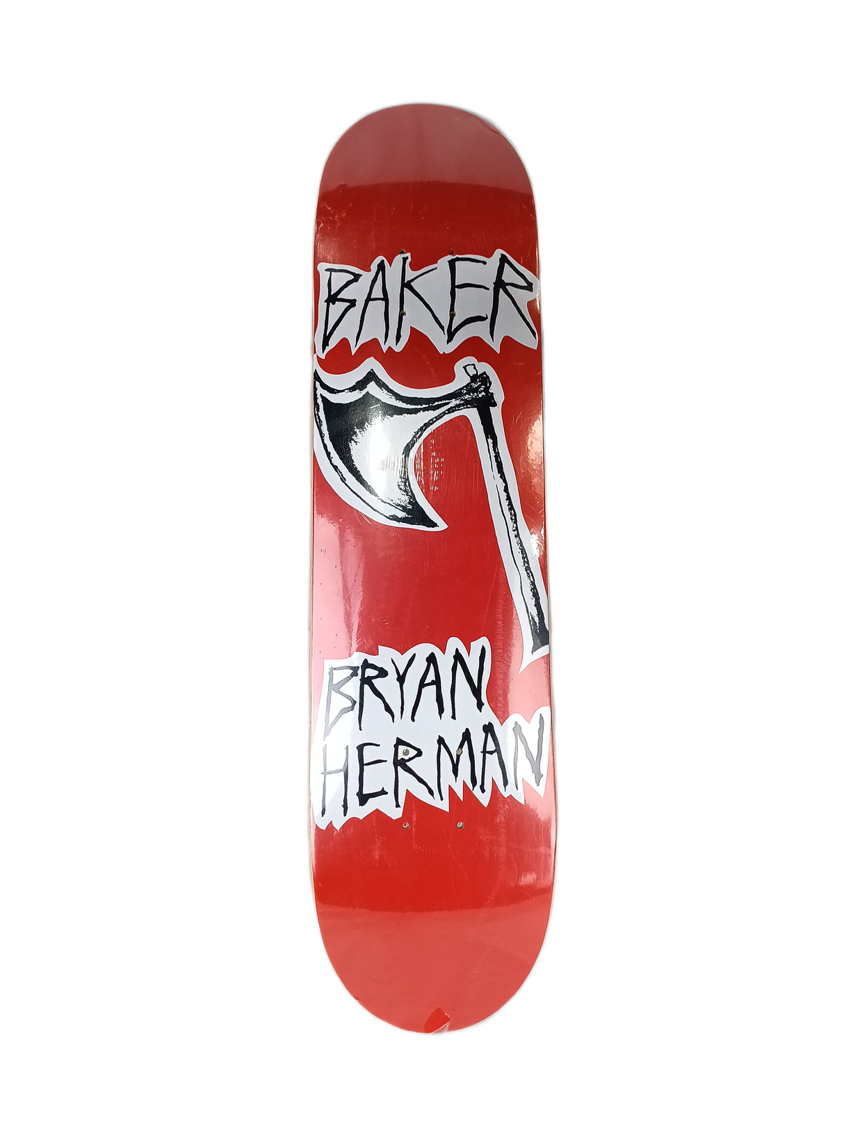 Baker Bryan Herman Tat Series Axe Red White Black Size 7.625" Vintage NOS Deck 2007