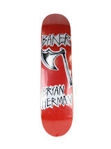 Baker Bryan Herman Tat Series Axe Red White Black Size 7.625" Vintage NOS Deck 2007