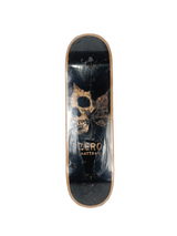 Zero John Rattray Leaf Skull Black Brown Size 8.5" Vintage NOS Deck