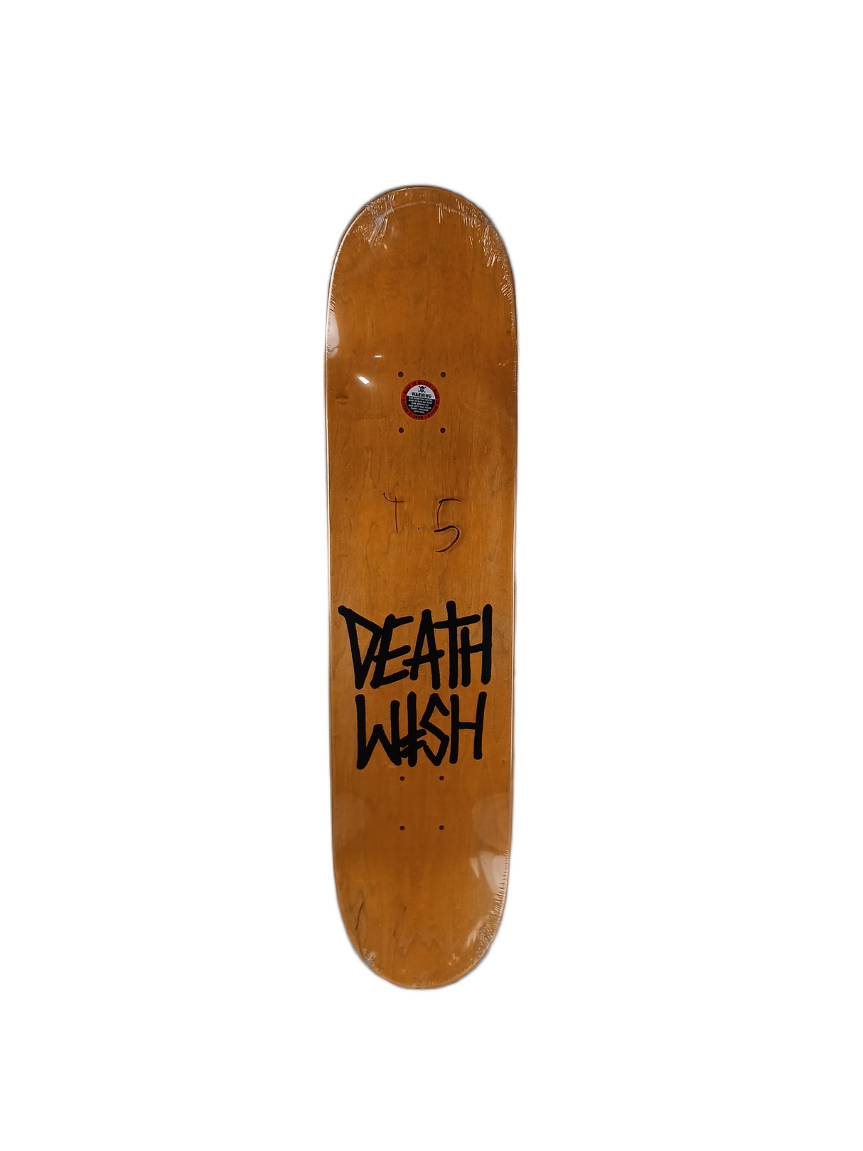 Deathwish Lizard King Sketchy Face Black White Green Yellow Top Size 7.5" Vintage NOS Deck