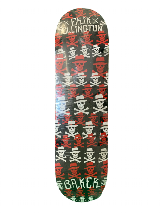 Baker Erik Ellington Skull Cross Wallpaper 8.4" Classic Skateboard Deck
