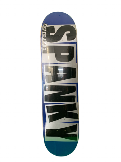 Baker Kevin Spanky Long Logo Blue/Silver 7.6" Classic Skateboard Deck