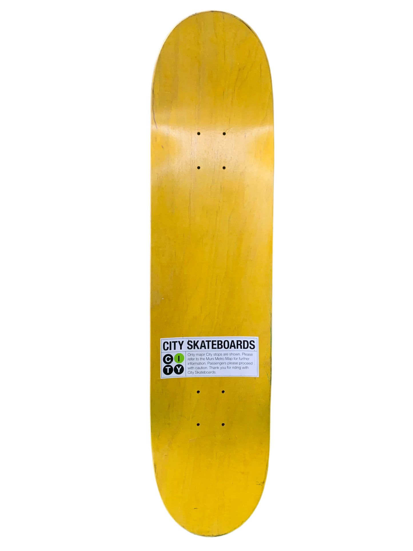 City San Francisco Skyline 8" Classic Skateboard Deck