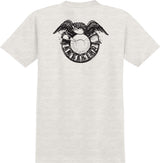 Antihero Studio 18 Ringspun Heather Bone W/ Black Prints S/s Shirt
