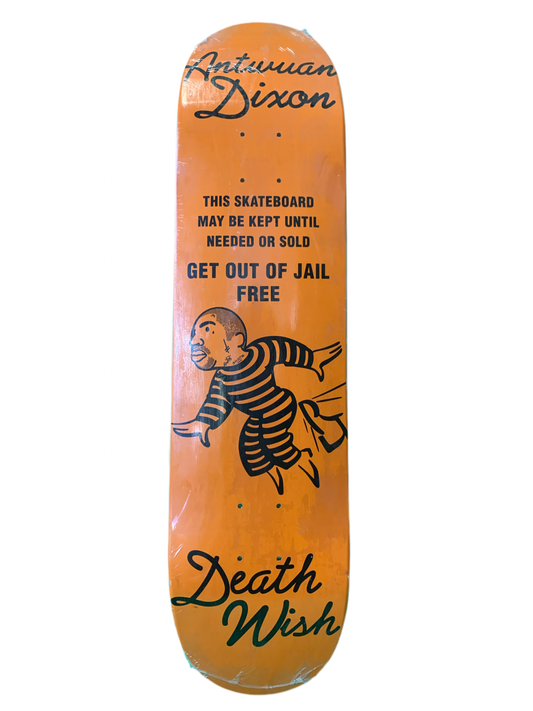 Deathwish Antwuan Dixon Get Out Of Jail Free 7.8" Classic Skateboard Deck