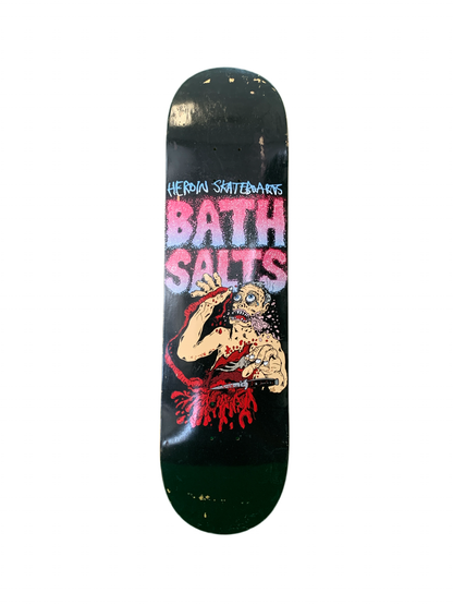 Heroin Bath Salts Black 8.375" Classic Skateboard Deck