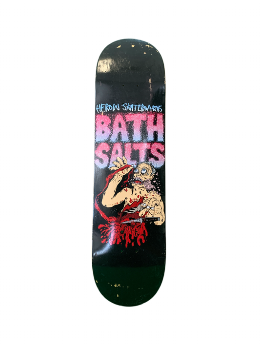 Heroin Bath Salts Black 8.375" Classic Skateboard Deck