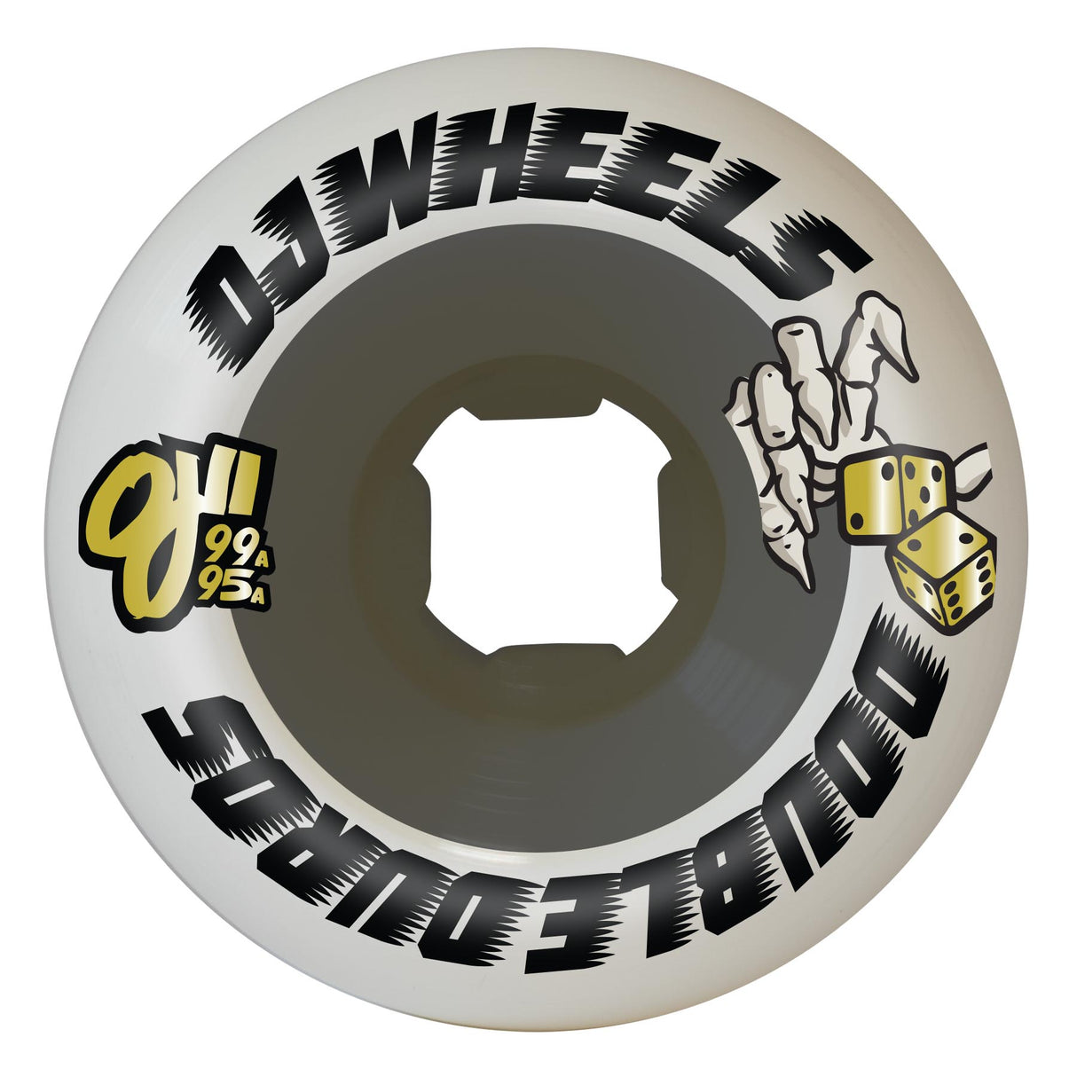 OJ Double Duro White/Black Mini Combo 58mm 99a/95a Wheels