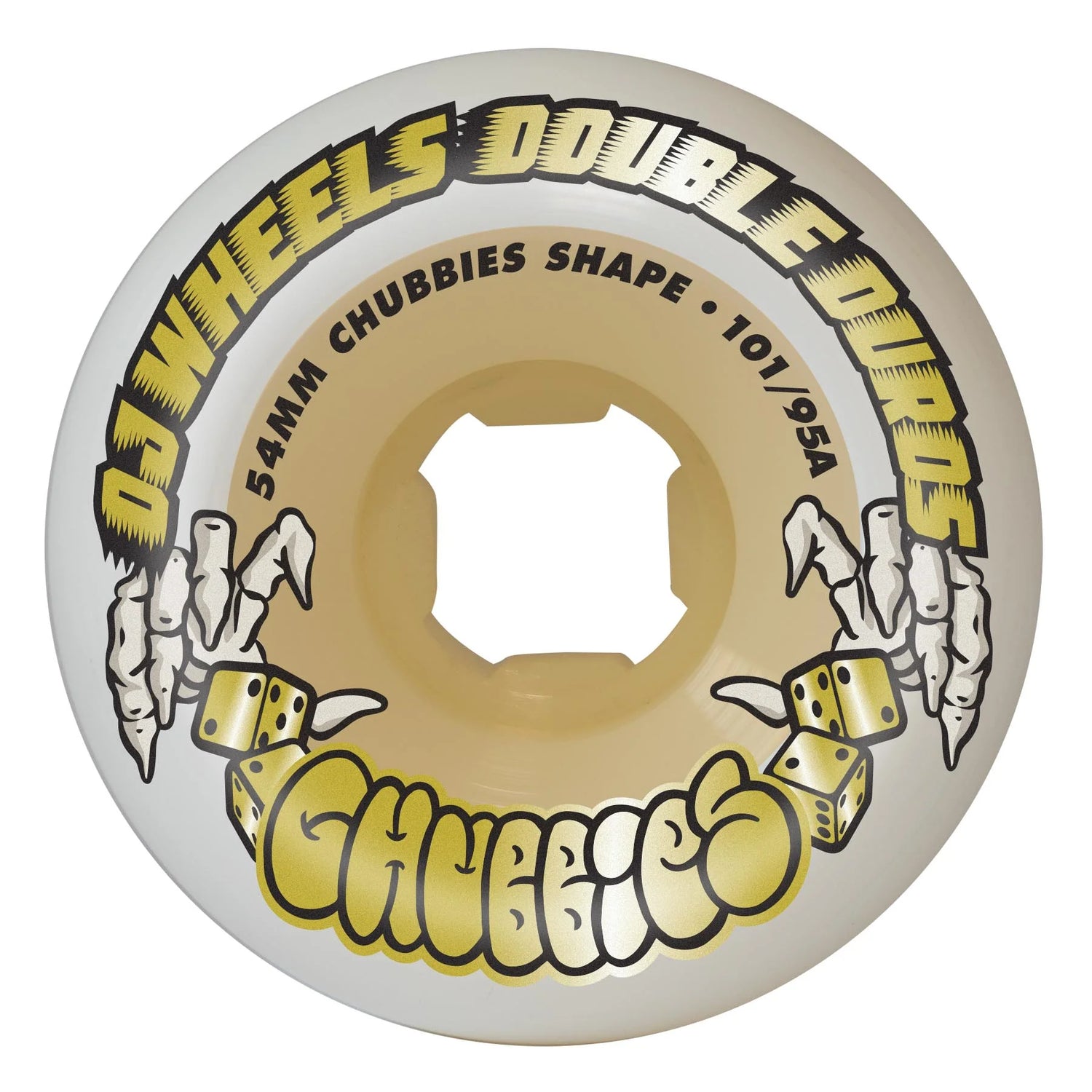 OJ Double Duro Gum Chubbies 101a/95a 54mm Wheels