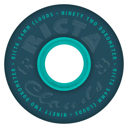 Ricta Clouds Navy 92a 54mm Skateboard Wheels