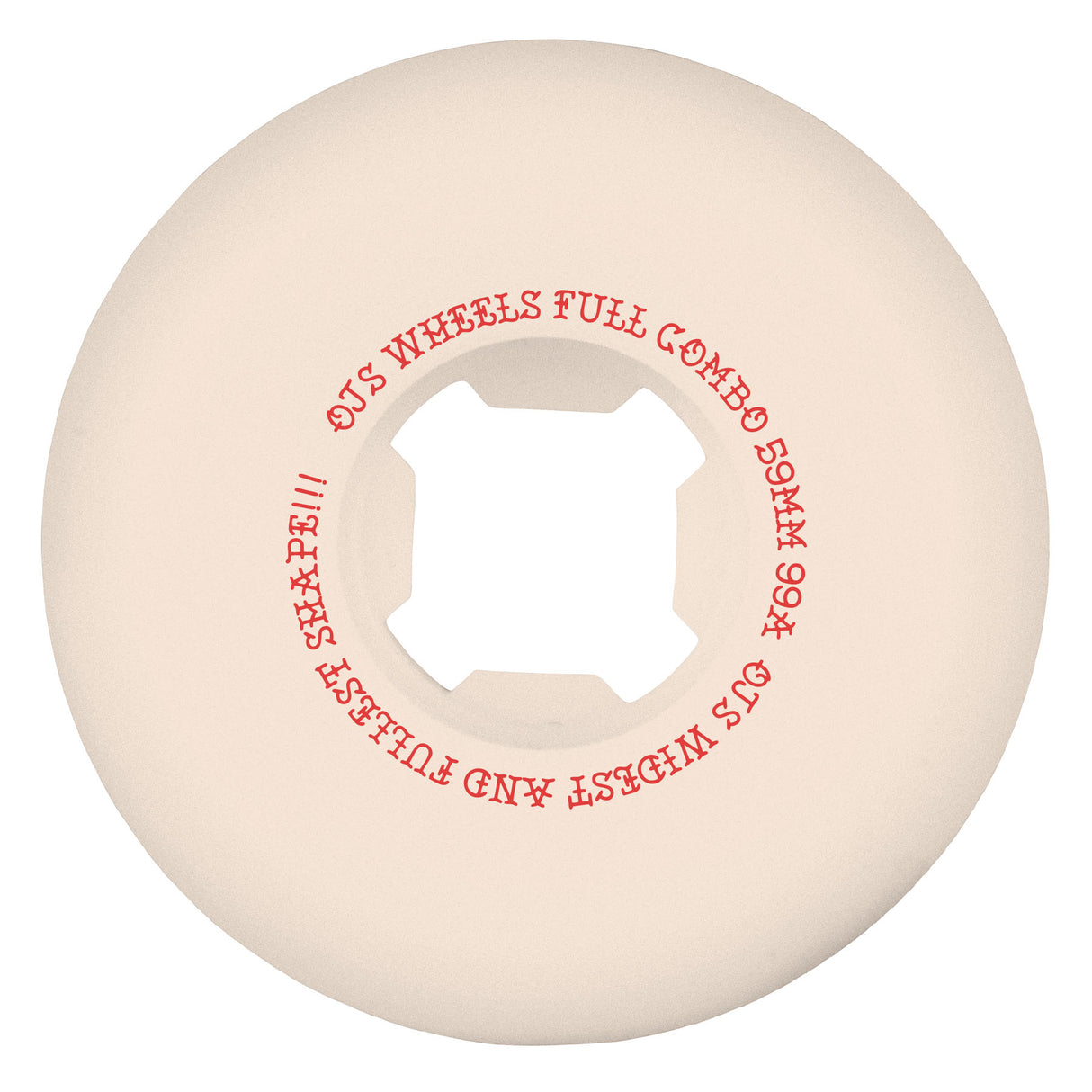 OJ 59mm Team Elite White Full Combo 99a Skateboard Wheels