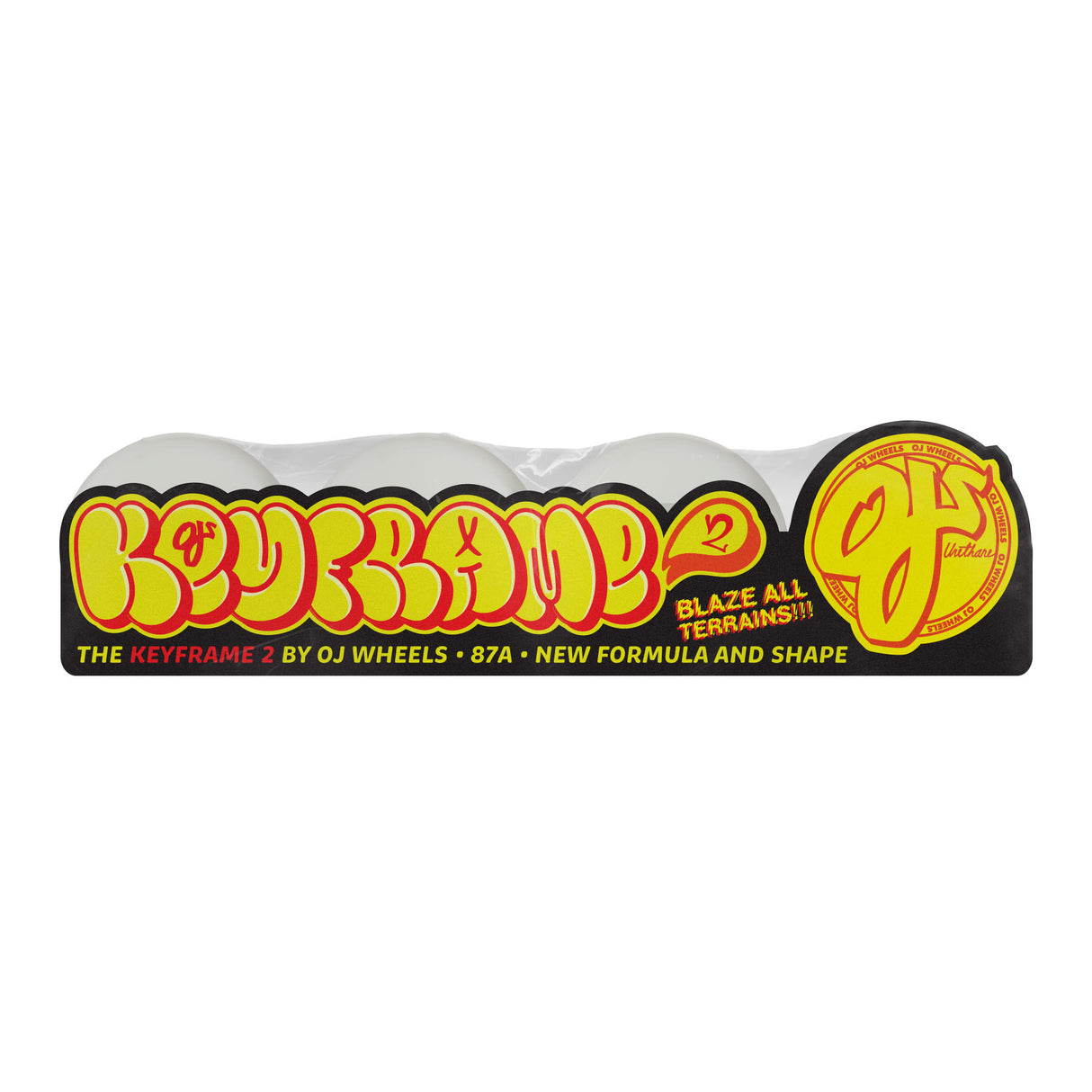 OJ 52mm Keyframe 2 White 87a Skateboard Wheels