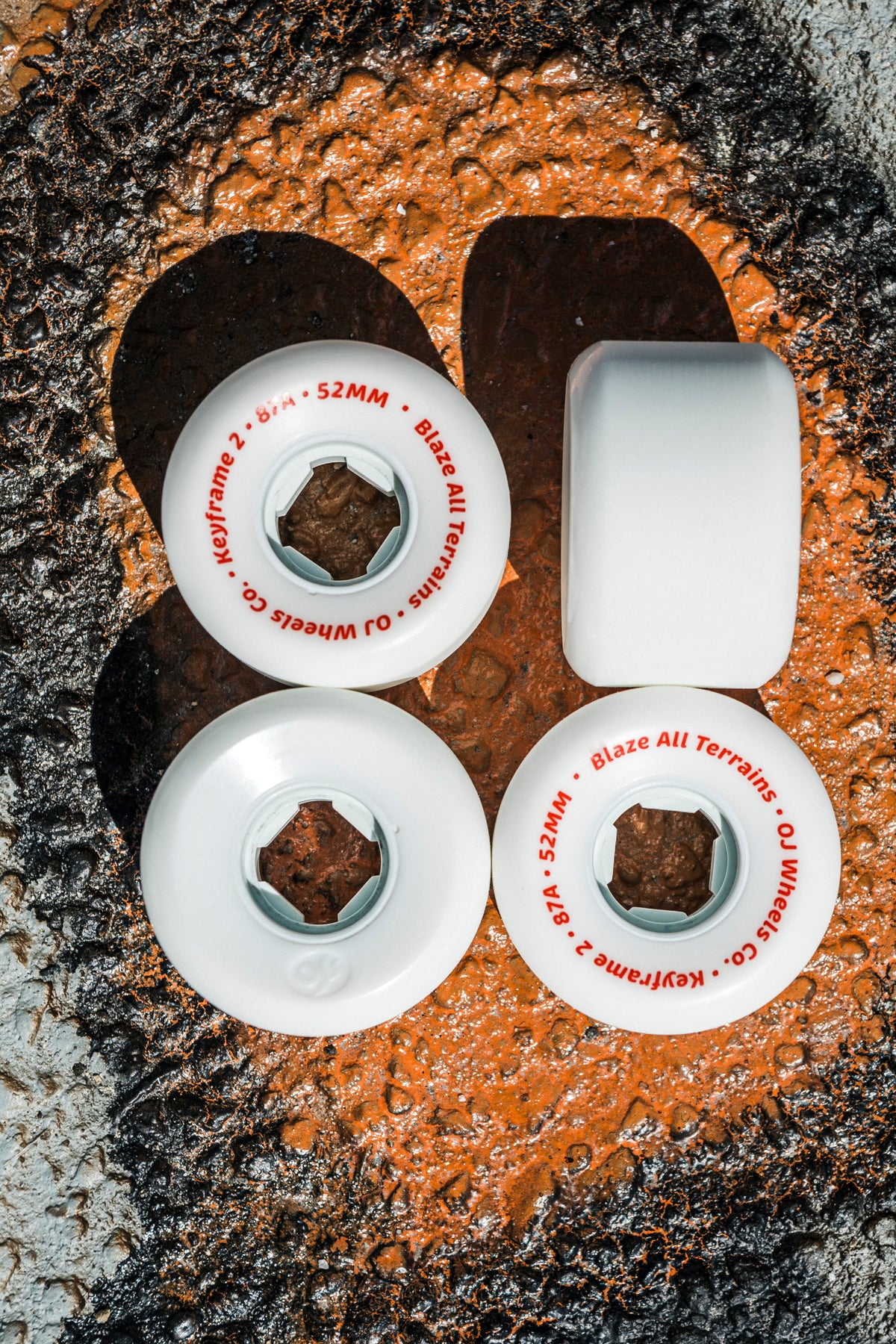 OJ 56mm Keyframe 2 White 87a Skateboard Wheels