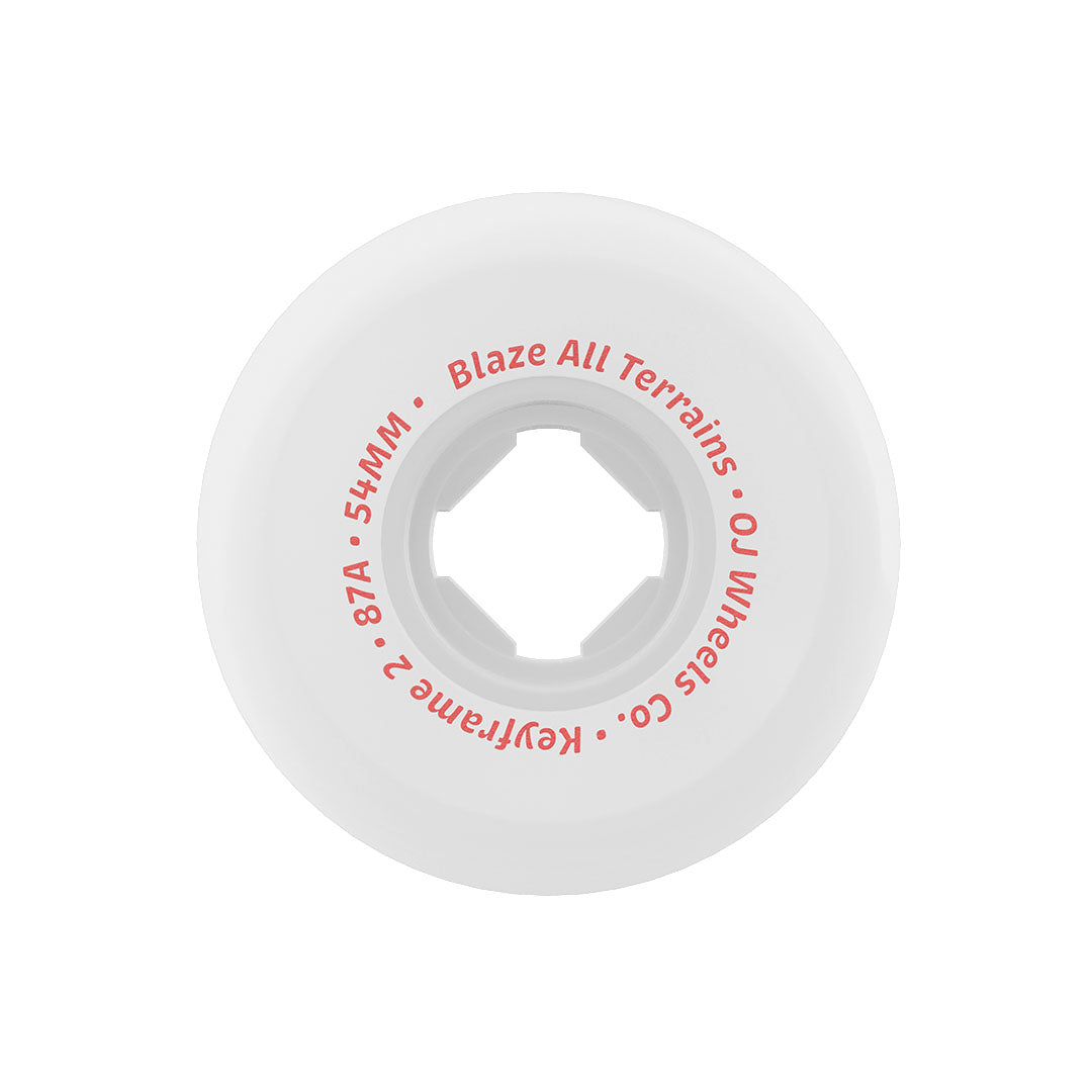 OJ 54mm Keyframe 2 White 87a Skateboard Wheels