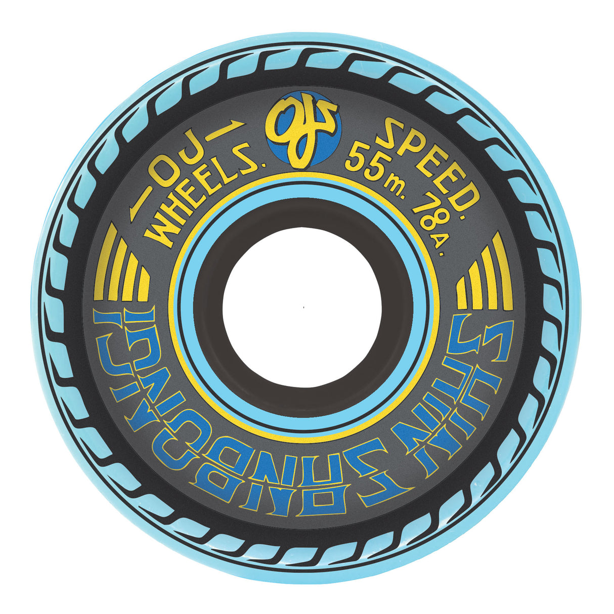 OJ 55mm Shin Sanbongi Mini Super Juice Blue 78a Skateboard Wheels