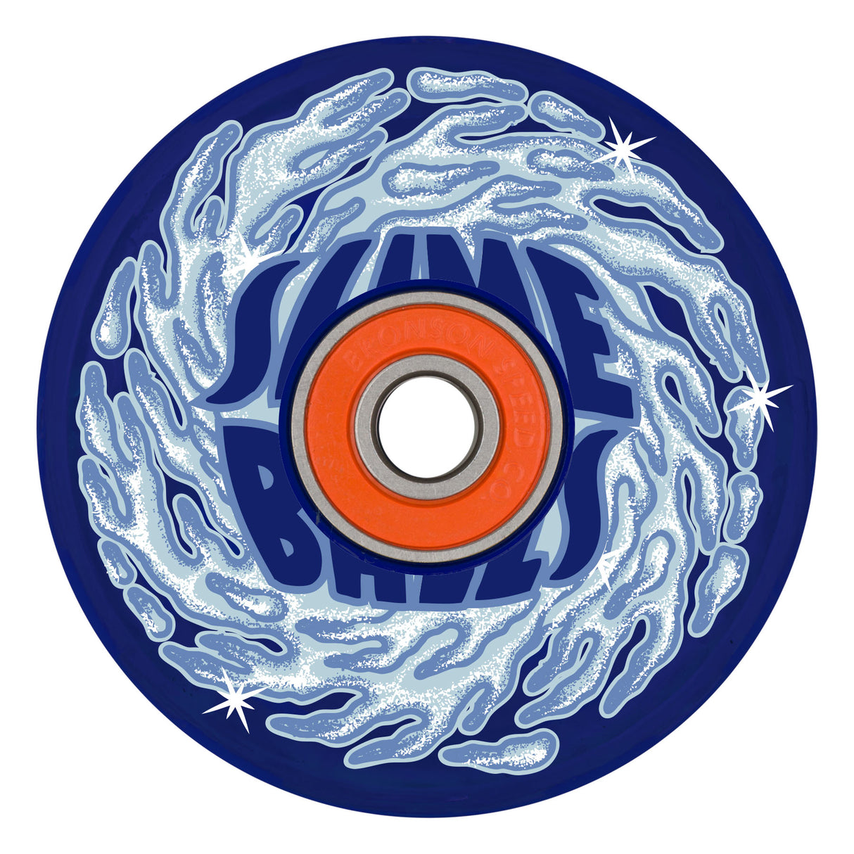Slime Balls 66mm SB Ice Light Ups OG Slime Blue 78a Skateboard Wheels