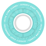 Ricta 57mm Clouds Transparent Aqua White 78a Skateboard Wheels
