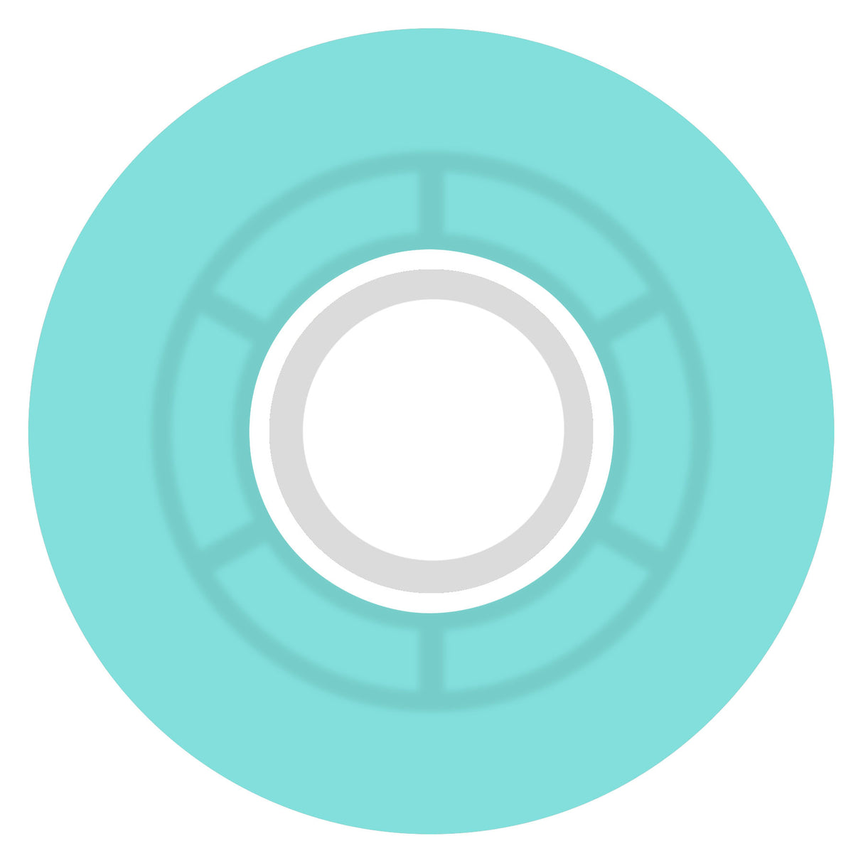 Ricta 57mm Clouds Transparent Aqua White 78a Skateboard Wheels