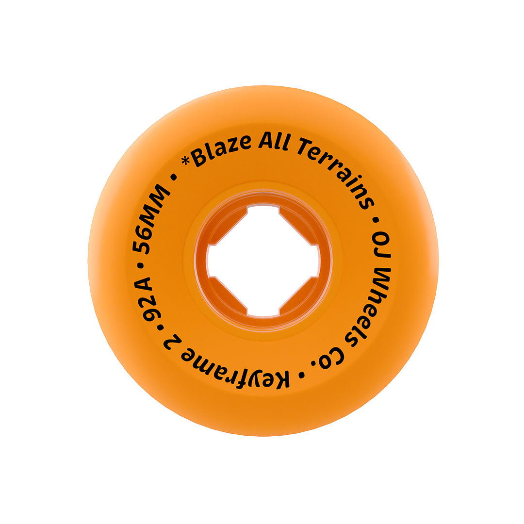 OJ Wheels 56mm Realtree APX Keyframe 2 Orange 92a Skateboard Wheels