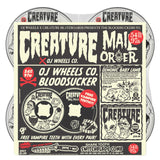OJ Wheels 54mm Creature Mail Order Bloodsuckers Black 97a Skateboard Wheels