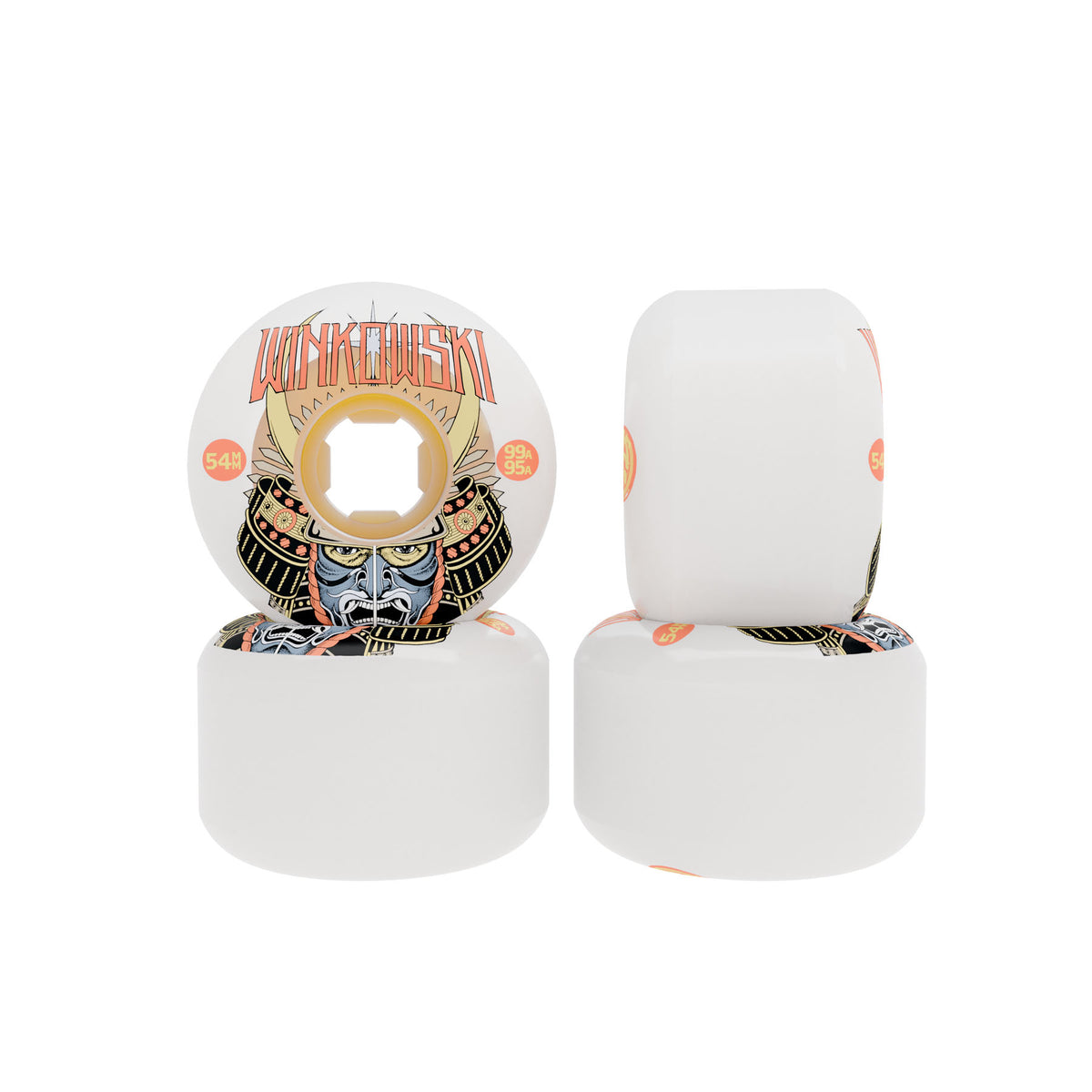 OJ Wheels 54mm Erick Winkowski Samurai Double Duro White Chubbies 99a/95a Skateboard Wheels