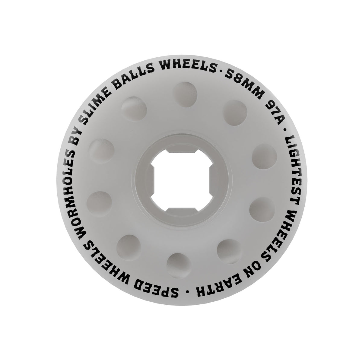 Slime Balls 58mm Worm Holes White 97a Skateboard Wheels