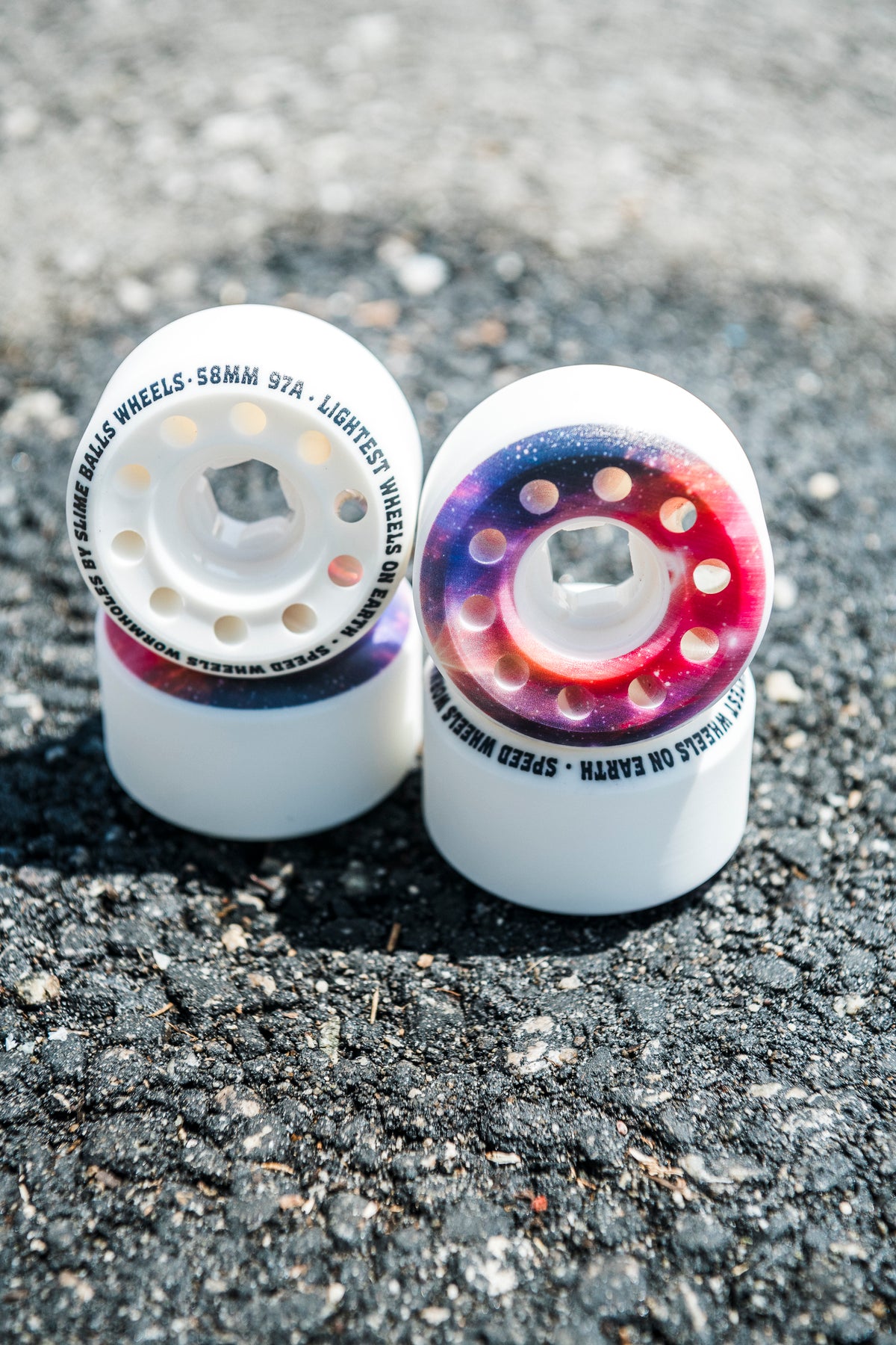 Slime Balls 58mm Worm Holes White 97a Skateboard Wheels