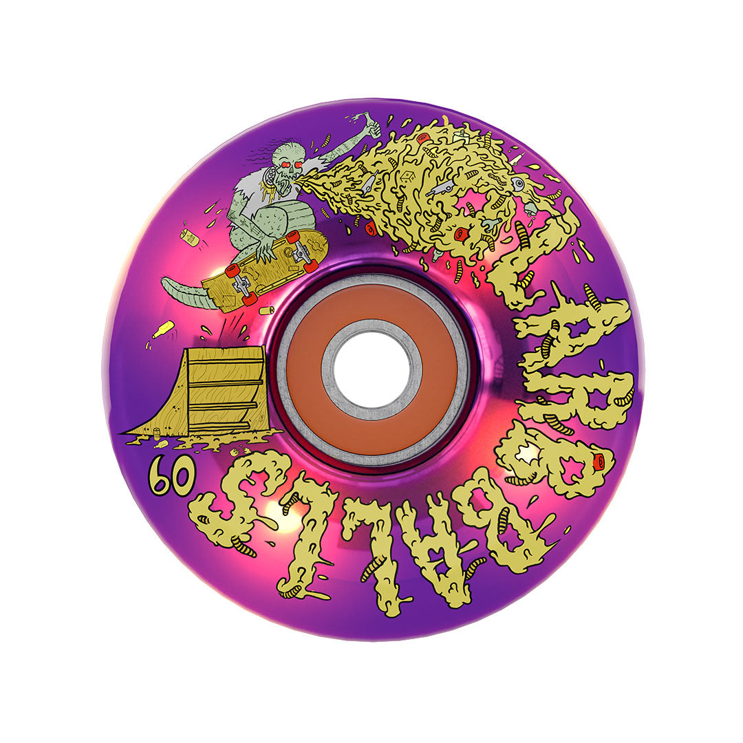 Slime Balls 60mm Sam Hitz Light Ups OG Slime Purple 78a Skateboard Wheels