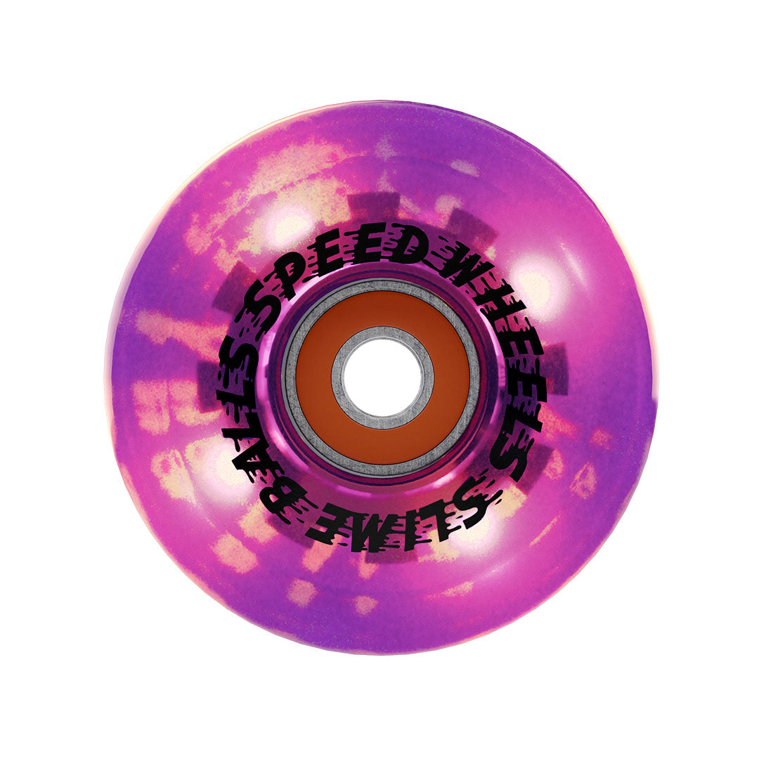 Slime Balls 60mm Sam Hitz Light Ups OG Slime Purple 78a Skateboard Wheels