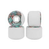 Slime Balls 56mm Rob Roskopp Five Reissue White Full Combo 97a Skateboard Wheels