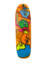 Pocket Pistols Masks Team Art by Ron Chatman Orange 8.75" Classic Skateboard Deck