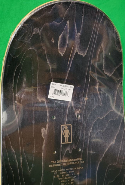 Girl x Preduce Malto 8.25” Classic Skateboard Deck