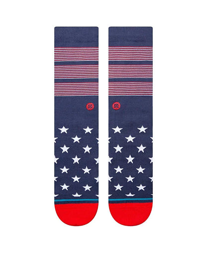 Stance Bars USA Navy Crew Socks
