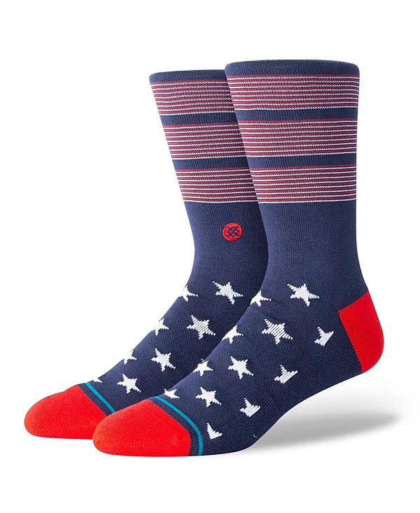 Stance Bars USA Navy Crew Socks